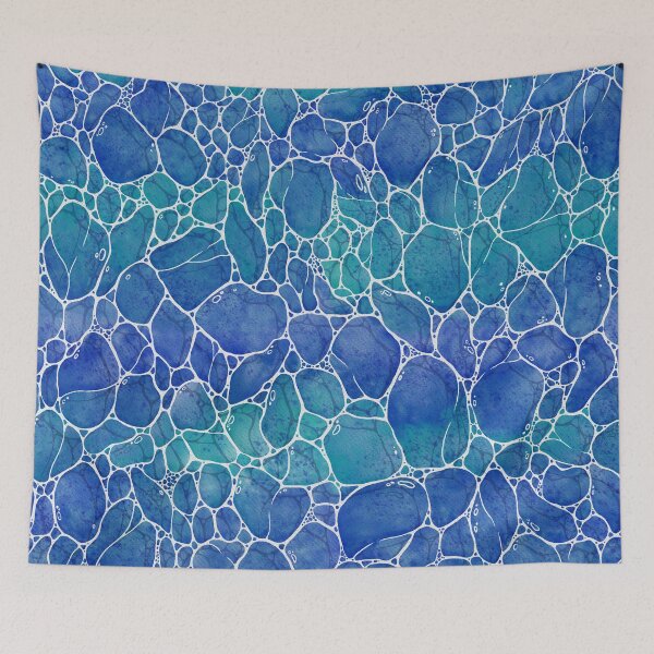 Item preview, Watercolour sea water pattern - Coastal Dreamscape  designed and sold by PP-Patterns.