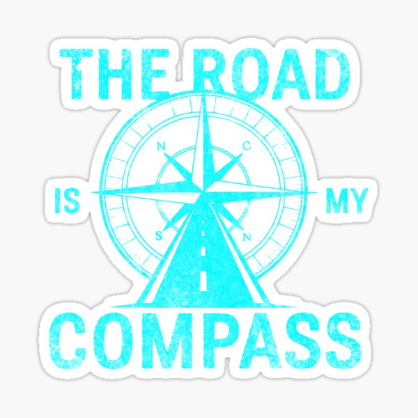 Item preview, The Road is my Compass, Adventure on Motorcycle  designed and sold by IntheLooop.