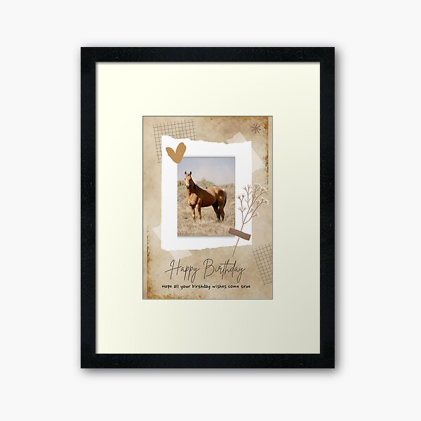 Item preview, Palomino Brumby Stallion Birthday Card designed and sold by DiamondR.