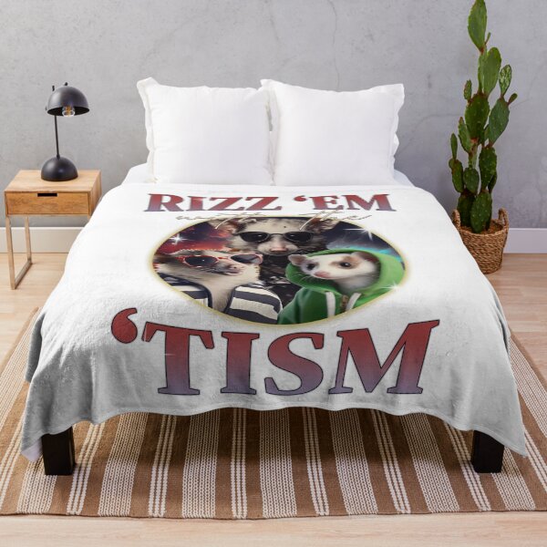 Item preview, Rizz Em With The Tism Opossums Vintage Funny Possums Autism Awareness designed and sold by LeoVargasVelha.