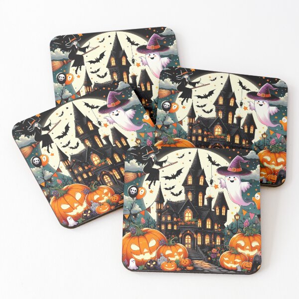 Item preview, Halloween Party Haunted Castle Ghost Pumpkin Child Witch designed and sold by Design Shop.