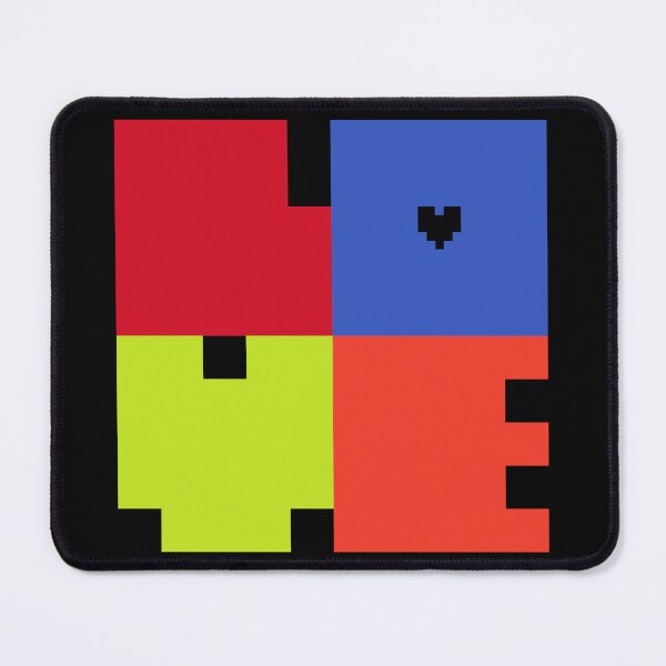 Item preview, Colorful LOVE Block Typography with Heart designed and sold by coshe.
