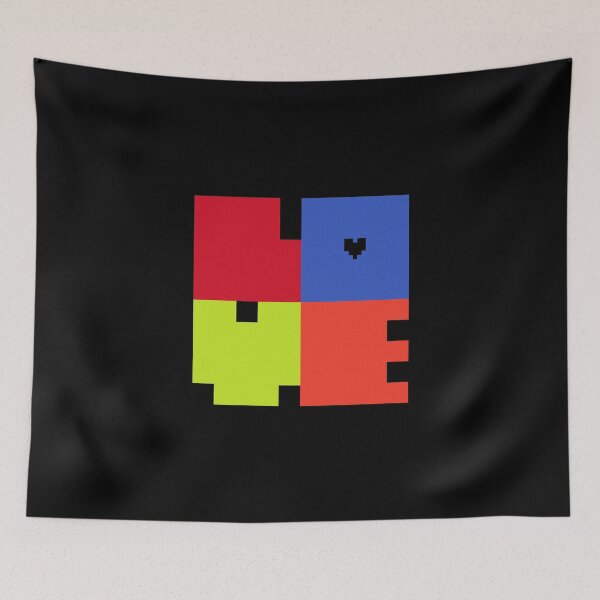 Item preview, Colorful LOVE Block Typography with Heart designed and sold by coshe.