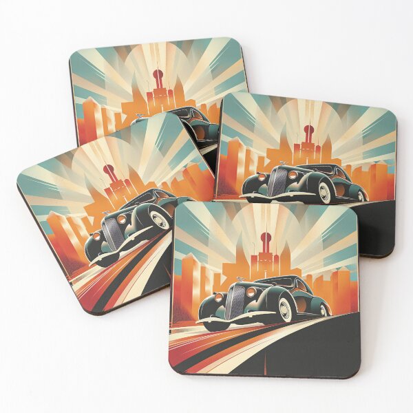 Item preview, Art Deco Car Vintage Classic Car designed and sold by ArtHouseNiklas.