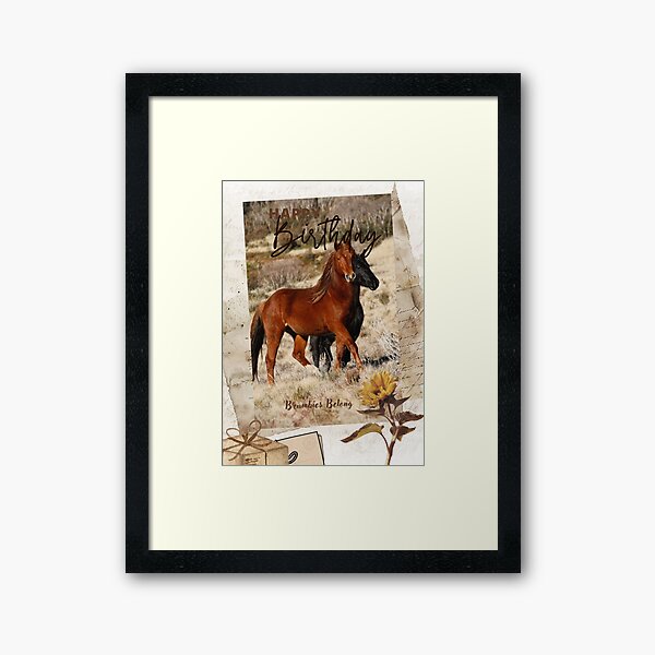 Item preview, Wild Brumby Birthday Card designed and sold by DiamondR.