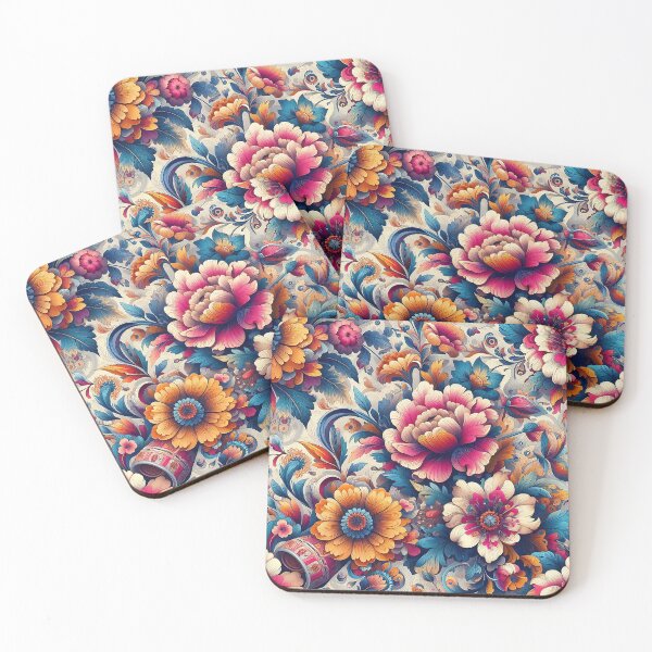 Item preview, Vibrant Floral Pattern with Bold and Delicate Mix designed and sold by Michaelragheb.
