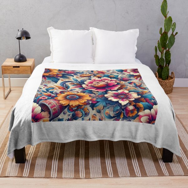 Item preview, Vibrant Floral Pattern with Bold and Delicate Mix designed and sold by Michaelragheb.