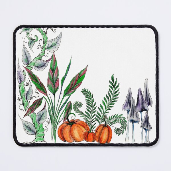 Item preview, Spooky autumn/fall forest garden with pumpkins, mushrooms, vines designed and sold by ChaseWilderness.
