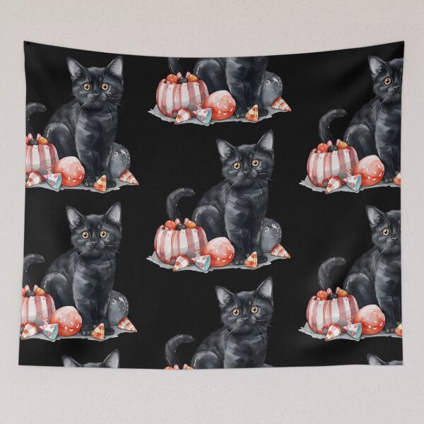 Item preview, Black Kitten Witch Candies Gifts For Children designed and sold by ShadowOfNature.