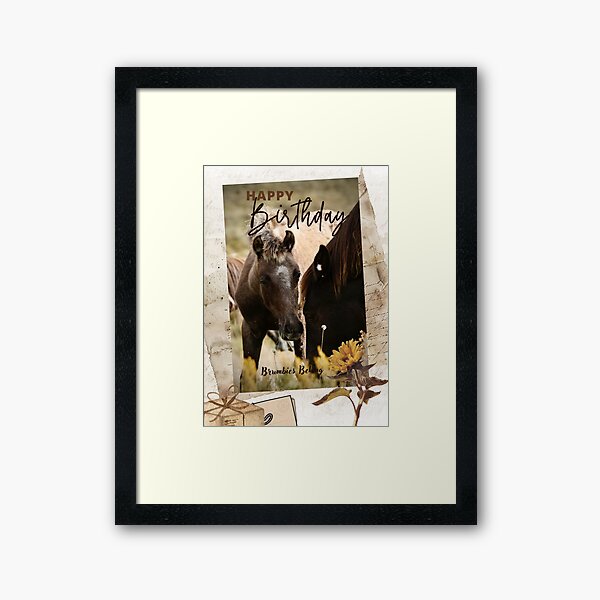 Item preview, Wild Palomino Brumby Filly Birthday Card designed and sold by DiamondR.