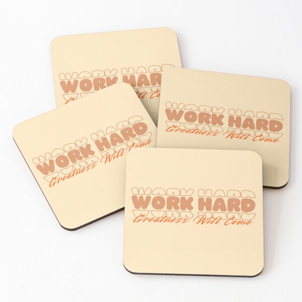 Item preview, Work Hard Greatness Will Come Success Quote designed and sold by ShoshoKanel.