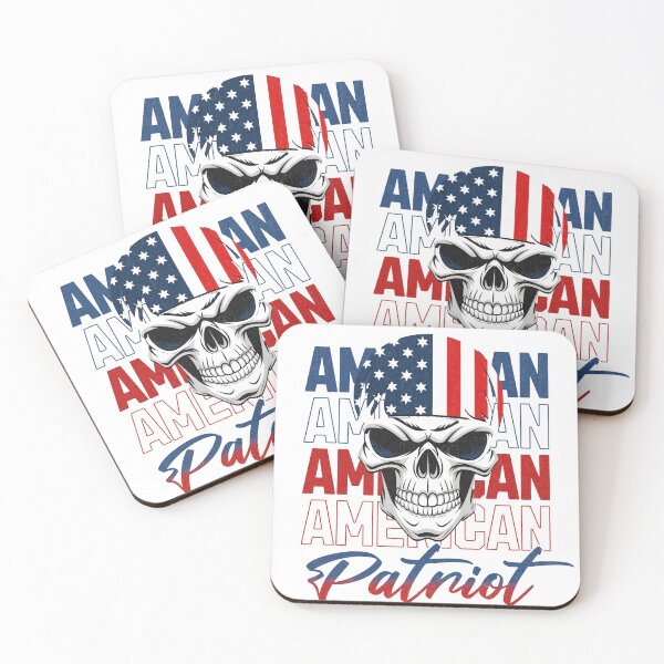 Item preview, Patriotic Skull American Flag Bandana - Bold USA Patriot Design designed and sold by CanyonGarageArt.