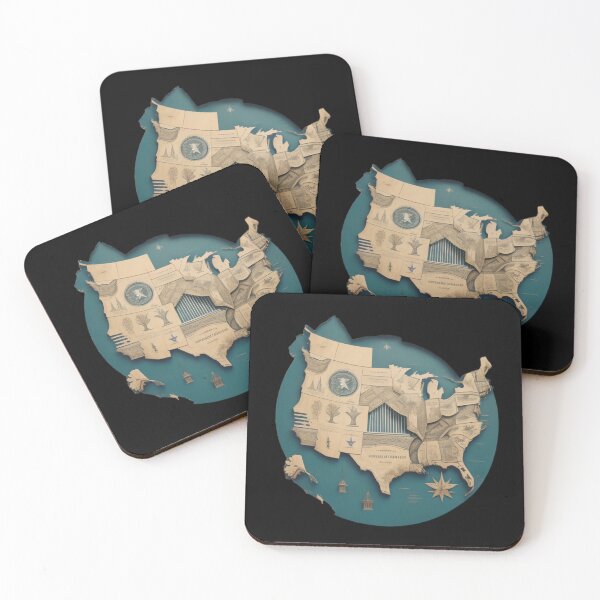Item preview, Texas Map - Futuristic vision  designed and sold by I-TimeCrafted.