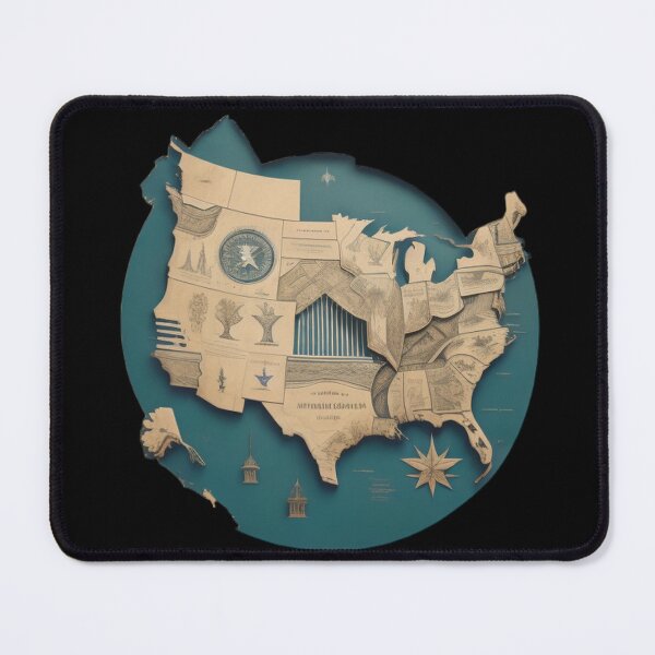 Item preview, Texas Map - Futuristic vision  designed and sold by I-TimeCrafted.