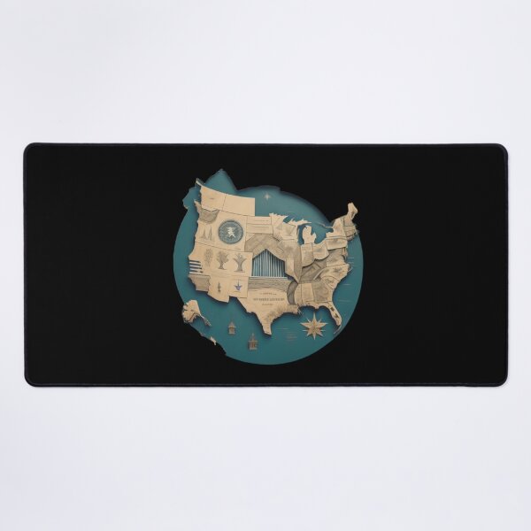 Item preview, Texas Map - Futuristic vision  designed and sold by I-TimeCrafted.