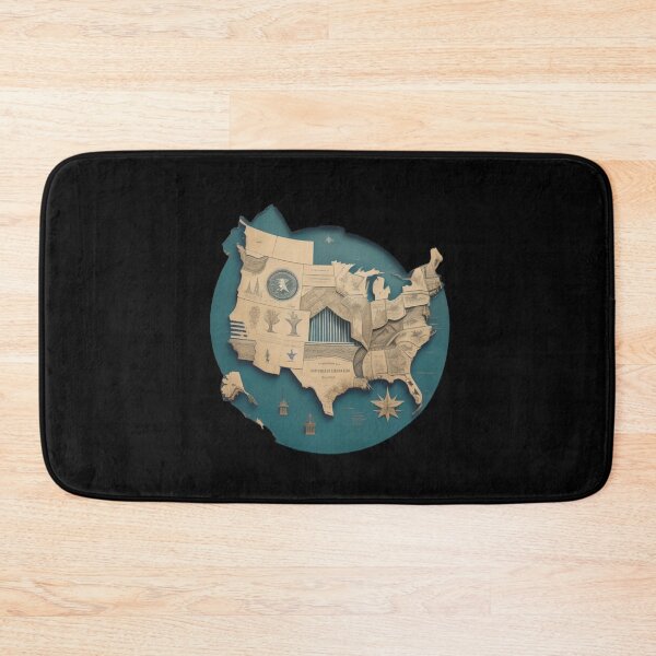 Item preview, Texas Map - Futuristic vision  designed and sold by I-TimeCrafted.