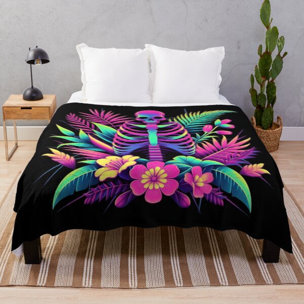 Item preview,  Neon Tropical Skeleton Art designed and sold by pumsquare.