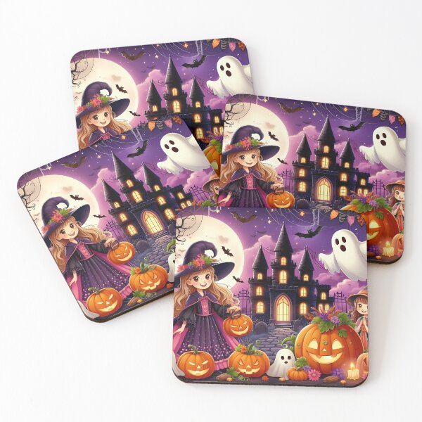 Item preview, Halloween Party Haunted Castle Ghost Pumpkin Child Witch designed and sold by Design Shop.