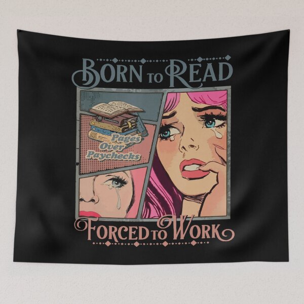 Item preview, Bookish Born To Read Forced To Work Funny Bookish Reader designed and sold by GerogShop.