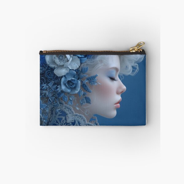 Item preview, Elegant woman with floral headpiece with intricate lace detailing designed and sold by Artessie.