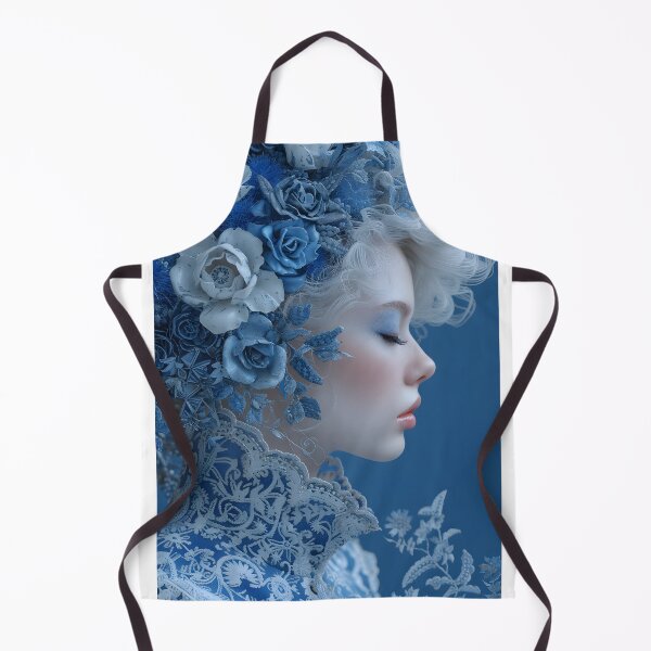 Item preview, Elegant woman with floral headpiece with intricate lace detailing designed and sold by Artessie.
