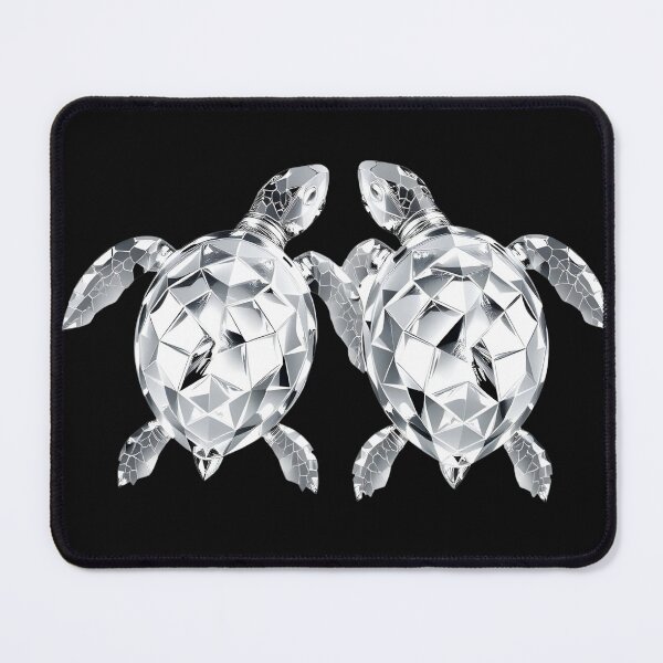 Item preview, Turtle Mating: Crystal-Inspired Artistic Creation designed and sold by NeoArtworks.