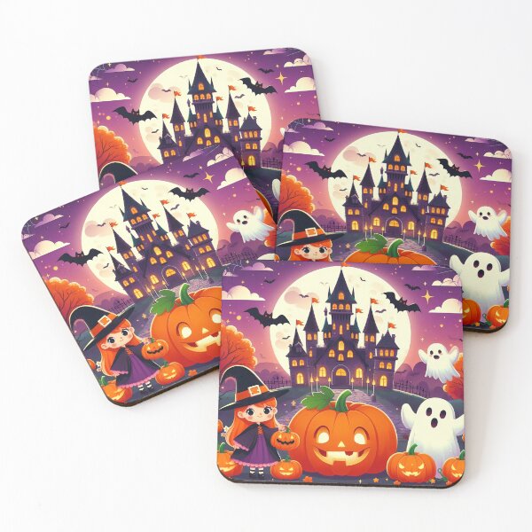 Item preview, Halloween Party Haunted Castle Ghost Pumpkin Child Witch designed and sold by Design Shop.