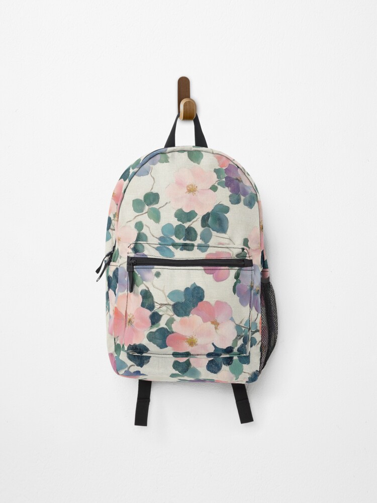 Thumbnail 1 of 3, Backpack, Wild Roses designed and sold by kansaikate.