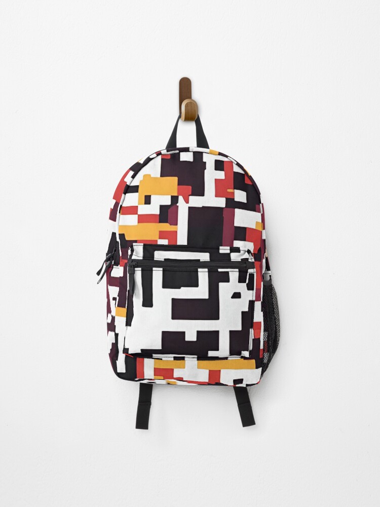 Thumbnail 1 of 3, Backpack, QR Code  designed and sold by Juana-.