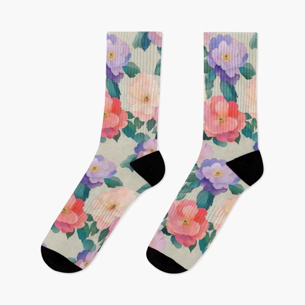 Item preview, Roses and Cream Floral Pattern  designed and sold by kansaikate.