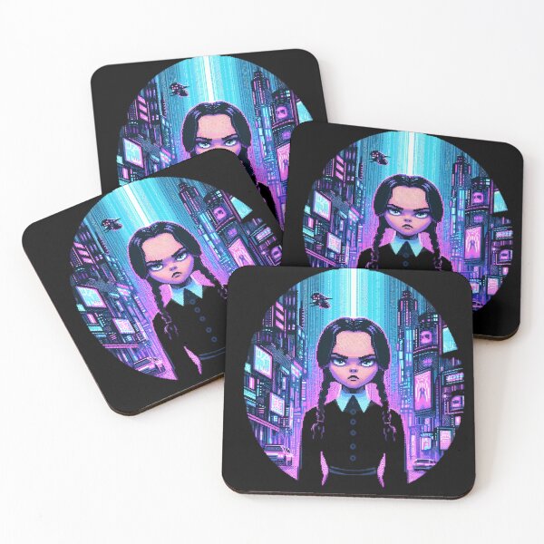 Item preview,  Gothic Pixel Art Girl in Cyberpunk City designed and sold by pumsquare.