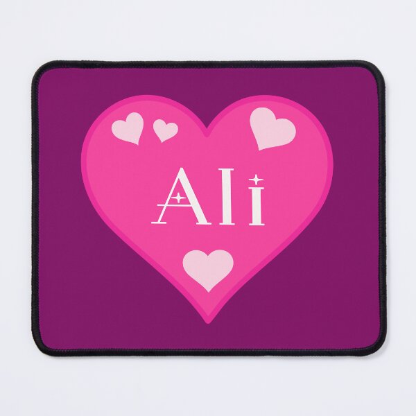 Item preview, Ali Name Pink Heart designed and sold by Jeallan Designs.