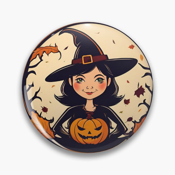 Item preview, Witch with Pumpkin, funny, gifts, pumpkin, Autumn, Witch,   designed and sold by Ewelina  Niemiec.