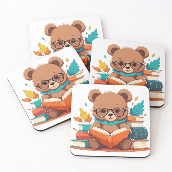 Item preview, A bear  reading a book designed and sold by Designfs.