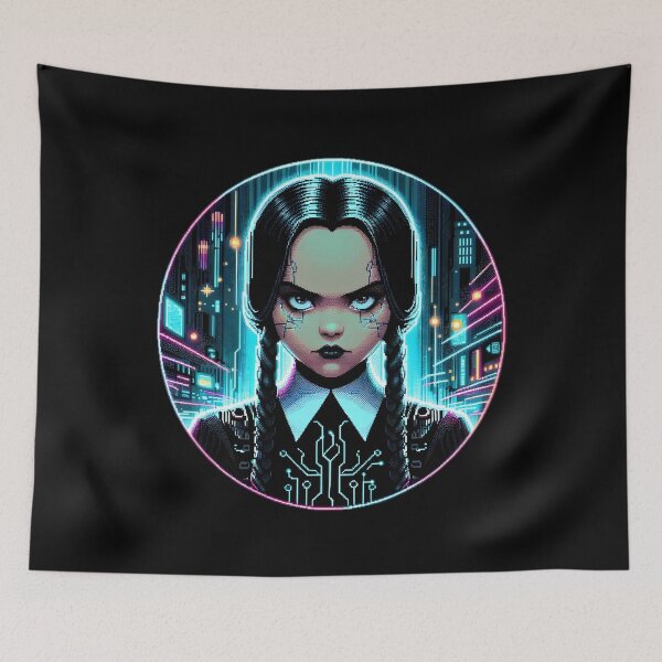 Item preview,  Cyberpunk Gothic Girl in Neon City designed and sold by pumsquare.