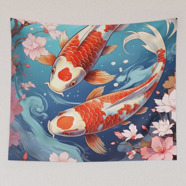 Item preview, Japanese Koi Fishes Pond designed and sold by GrinGalore.