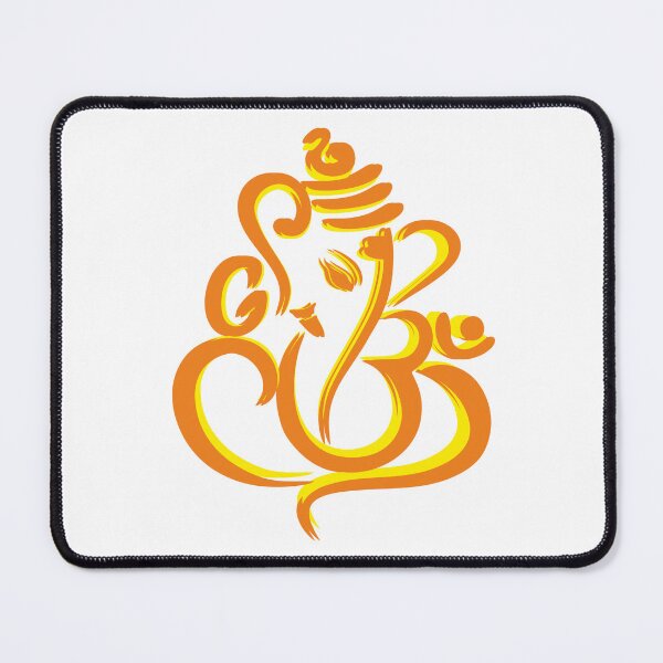 Item preview, Ganapati - Naranja y amarillo designed and sold by Digital Lama Creations.