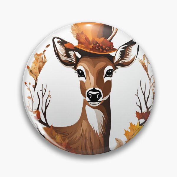 Item preview, Deer in a Hat, funny, gifts, hat, Deer, Autumn,  designed and sold by Ewelina  Niemiec.