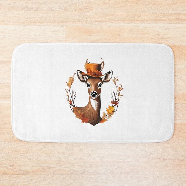 Item preview, Deer in a Hat, funny, gifts, hat, Deer, Autumn,  designed and sold by Ewelina  Niemiec.