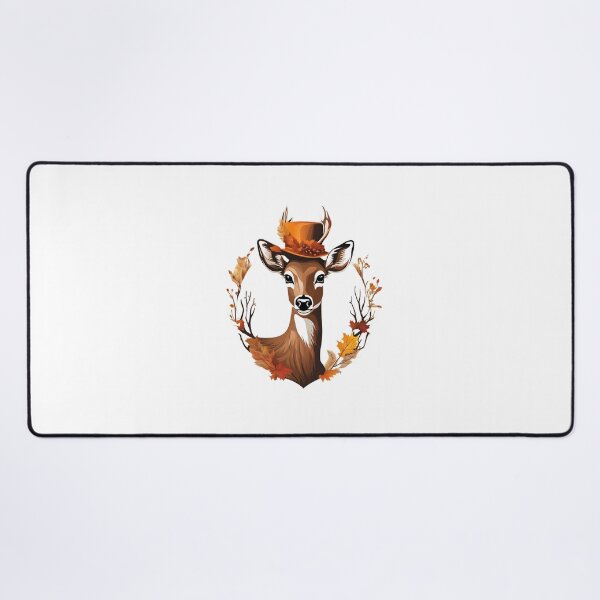 Item preview, Deer in a Hat, funny, gifts, hat, Deer, Autumn, designed and sold by Ewelina Niemiec.