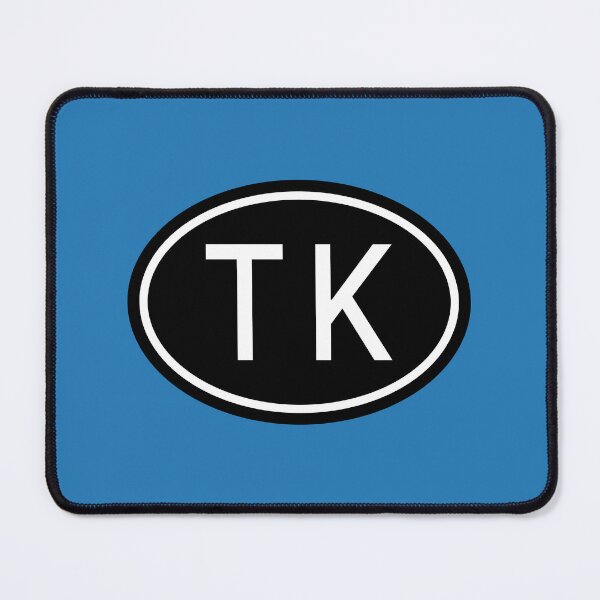 Item preview, TK Initials Monogram Oval White Letters designed and sold by Jeallan Designs.