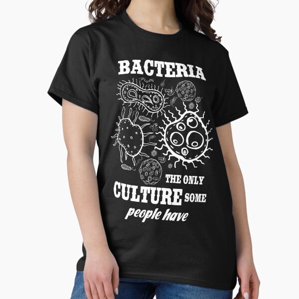 Vista previa del artículo con la obra «Científico de las bacterias - Juegos de palabras científicos», diseñado y vendido por ScienceCorner.