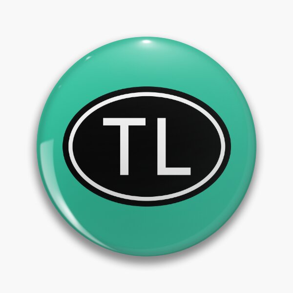 Item preview, TL Initials Monogram Oval White Letters designed and sold by Jeallan Designs.