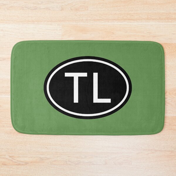 Item preview, Monograma TL Initials en letras blancas ovaladas designed and sold by Jeallan Designs.