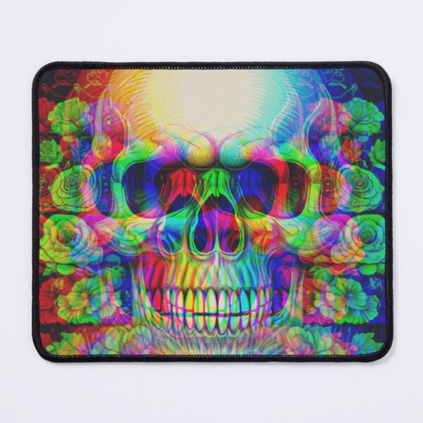 Item preview, psychedelic skull designed and sold by diulid.