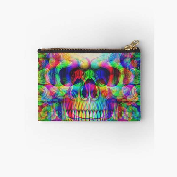 Item preview, psychedelic skull designed and sold by diulid.