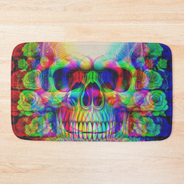 Item preview, psychedelic skull designed and sold by diulid.