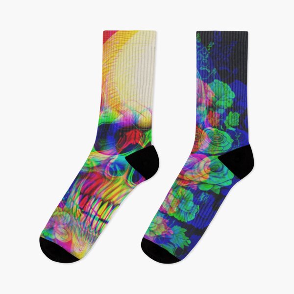 Item preview, psychedelic skull designed and sold by diulid.