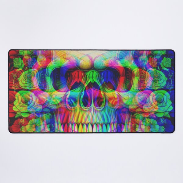 Item preview, psychedelic skull designed and sold by diulid.