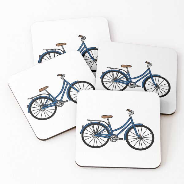 Item preview, Bicycle Illustration - Dark Blue designed and sold by MrsCreative1.